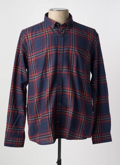 Chemise manches longues bleu CAPTEN pour homme