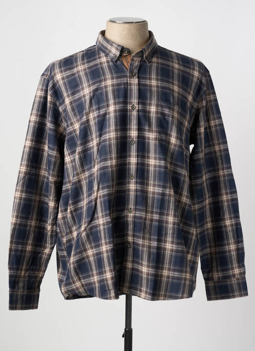 Chemise manches longues bleu CAPTEN pour homme