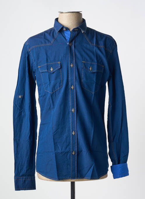 Chemise manches longues bleu FOXX pour homme
