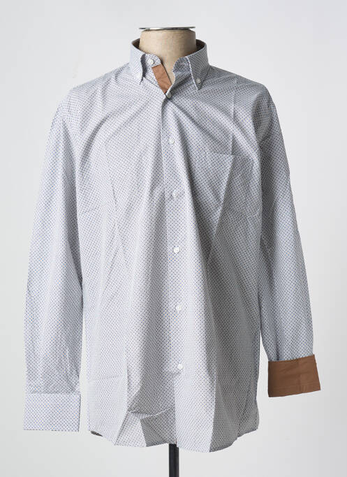 Chemise manches longues bleu LOUIS VICTOR pour homme