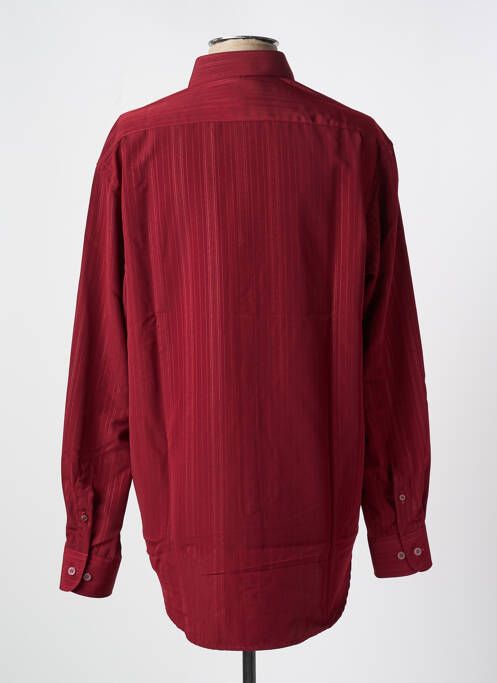 Chemise manches longues rouge LUCIO pour homme