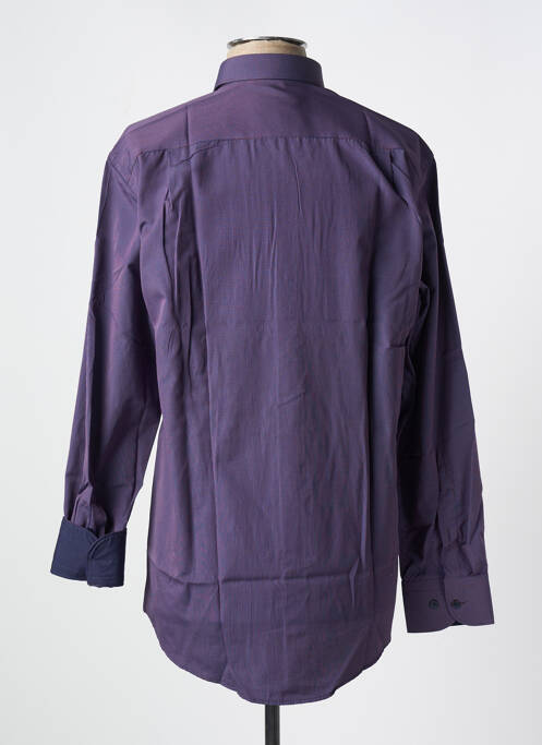 Chemise manches longues violet LOUIS VICTOR pour homme