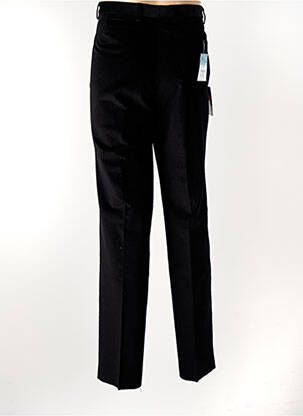 Pantalon chino fermeture zippée sous rabat avec crochet taille normale noir COSSERAT homme