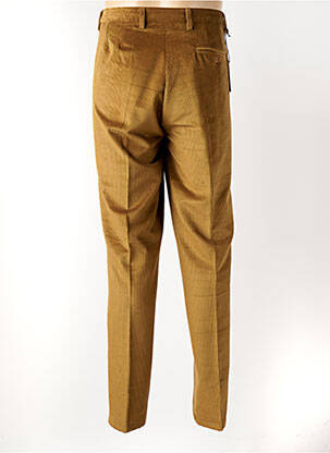 Pantalon chino stretch taille haute jaune PIERRE D'ARLANC homme