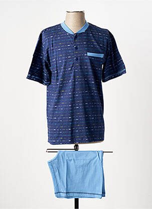 Pyjama bas short bleu JET homme