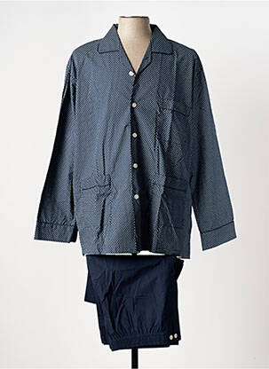 Pyjama coupe droite bleu VALBOURG homme