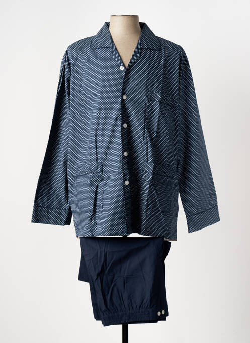 Pyjama coupe droite bleu VALBOURG homme