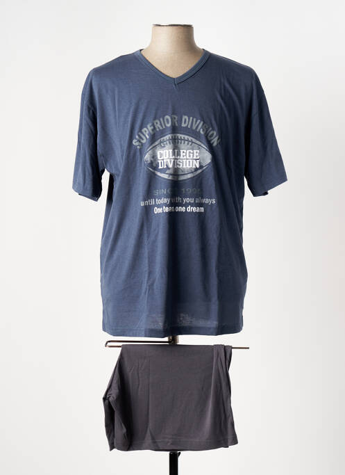 Pyjama bas short bleu AS MAN homme