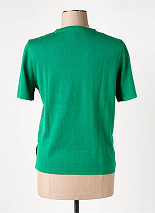 Top manches courtes manches courtes vert THEL ELEGANCE femme