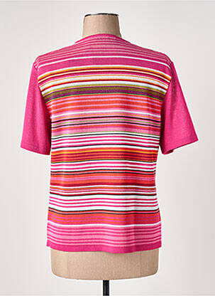 Top imprimé fantaisie manches courtes rose CHASSAGNARD femme