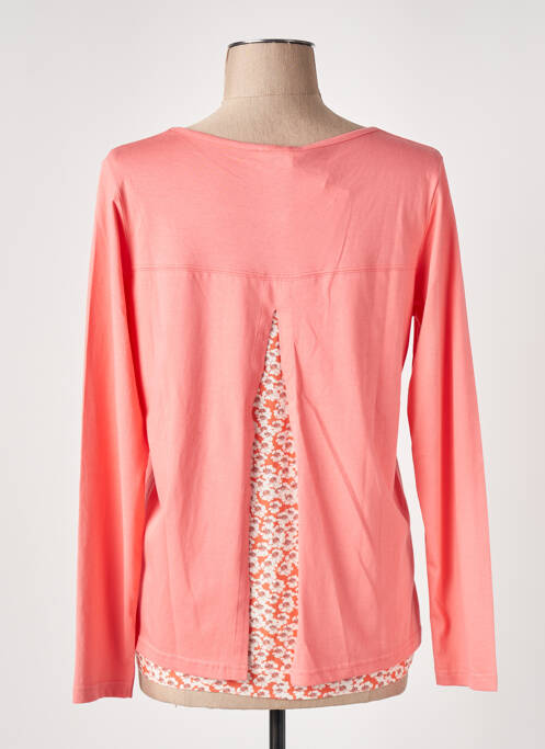 Top col rond manches longues rose ARMOR LUX femme