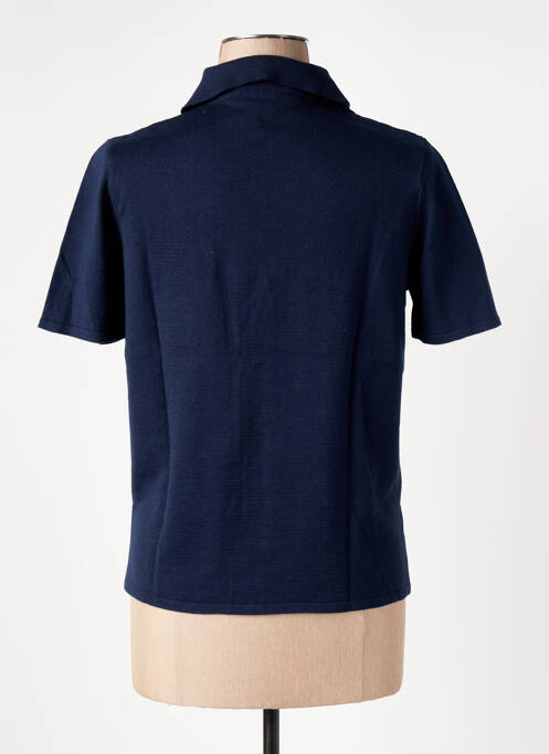 Polo bleu THEL ELEGANCE pour femme