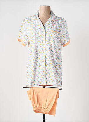 Pyjama coupe droite orange JET femme