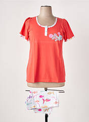 Pyjama rouge PRIVILEGE pour femme seconde vue