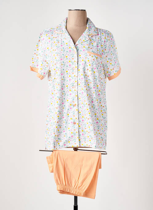 Pyjama manches courtes orange JET femme