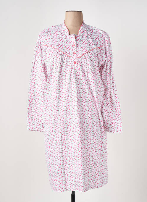 Chemise de nuit manches longues blanc JET femme