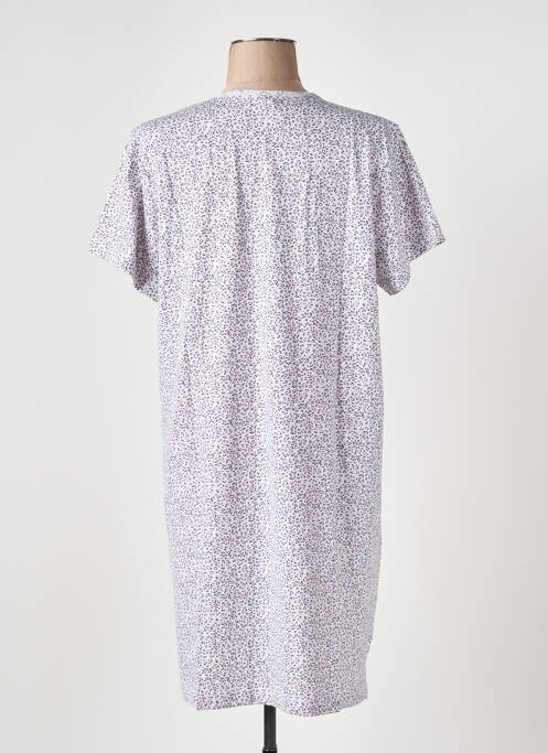 Chemise de nuit fermeture boutonnée sur le devant blanc JET femme