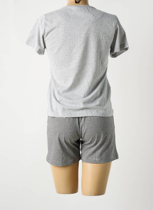 Pyjashort gris EVEN pour femme