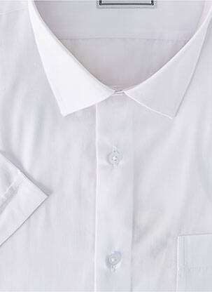 Chemise manches courtes coupe cintrée blanc CAPTEN homme