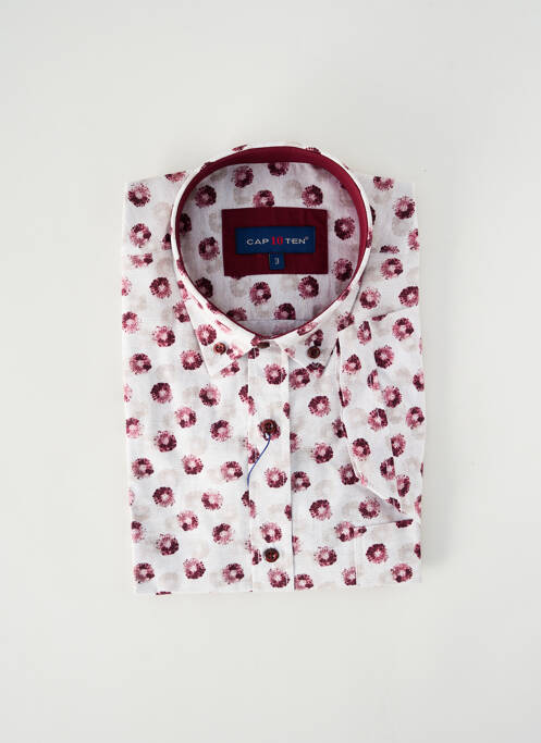 Chemise manches courtes violet CAP 10 TEN pour homme