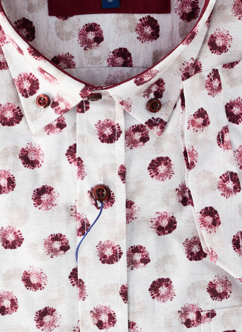 Chemise manches courtes violet CAP 10 TEN homme