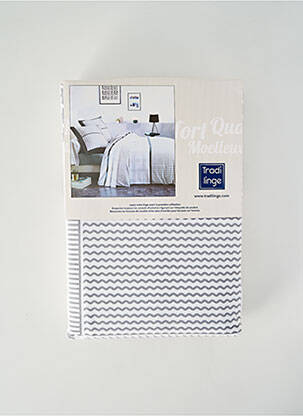 Parure de lit blanc TRADI LINGE pour femme