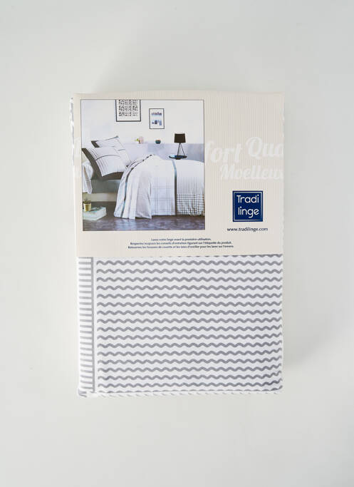 Parure de lit blanc TRADI LINGE pour femme