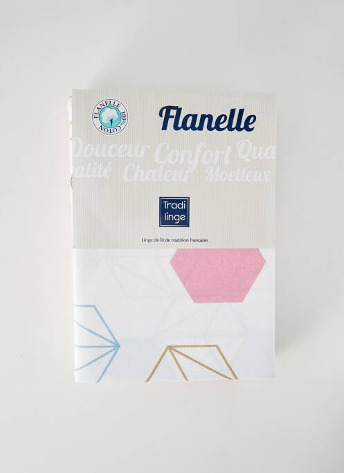 Parure de lit blanc TRADI LINGE pour femme