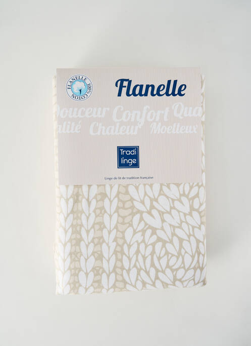 Parure de lit beige TRADI LINGE pour femme