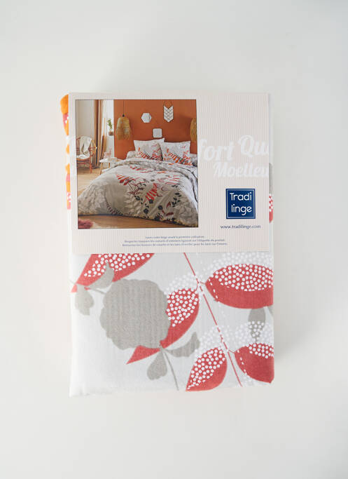 Parure de lit gris TRADI LINGE pour femme