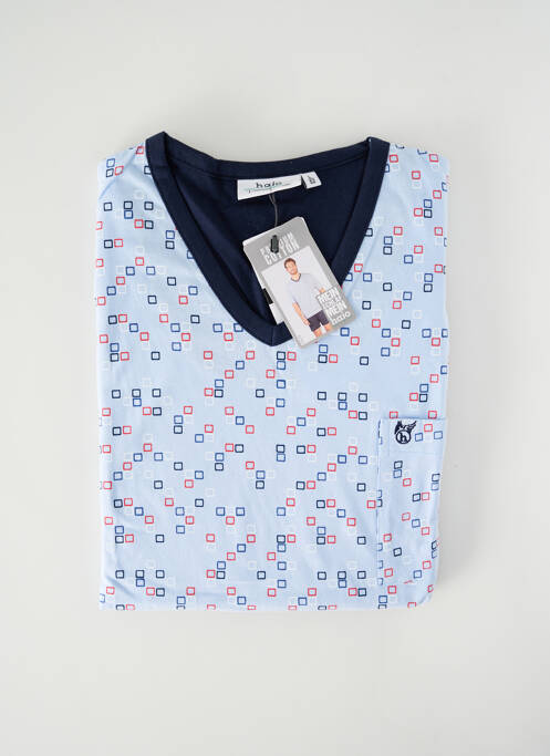 Pyjashort bleu HAJO pour homme