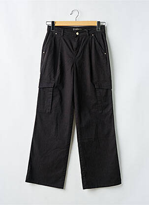 Pantalon cargo coupe large noir GUESS fille