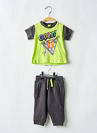 Ensemble de sport col rond gris GUESS garcon