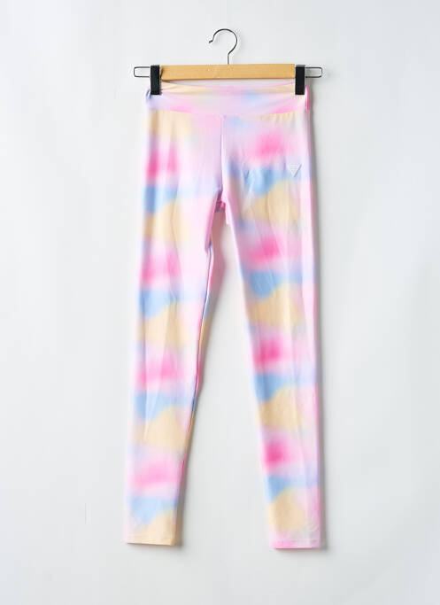 Legging taille normale taille élastique rose GUESS fille