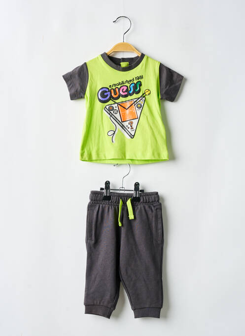 Ensemble de sport col rond gris GUESS garcon