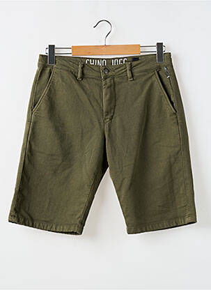Bermuda stretch taille normale vert LE TEMPS DES CERISES homme