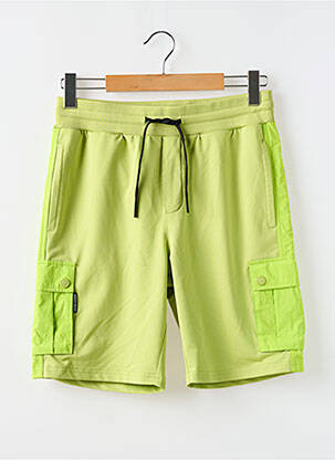 Bermuda taille élastique taille normale vert DOUBLEHOOD homme