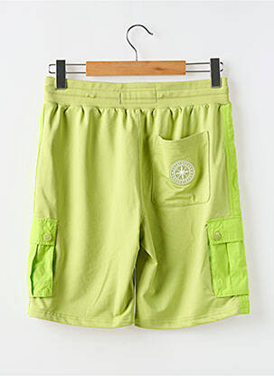 Bermuda taille élastique taille normale vert DOUBLEHOOD homme