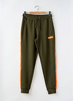 Jogging broderie galons latéraux vert CHABRAND homme