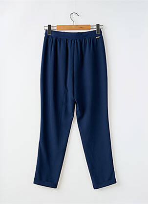 Pantalon droit taille élastique taille normale bleu LIU JO femme