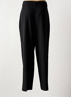 Pantalon large fermeture zippée sous rabat boutonné taille haute noir IMPERIAL femme