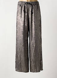 Pantalon large coupe fluide taille normale argent PLEASE femme