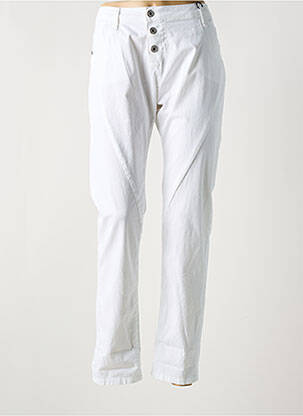 Jeans coupe slim taille basse taille basse blanc PLEASE femme