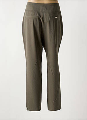 Pantalon droit taille à pinces taille haute vert LIU JO femme