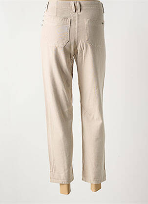 Jeans coupe droite taille haute taille haute beige FREEMAN T.PORTER femme