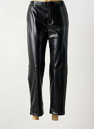 Pantalon chino fermeture zippée sous rabat boutonné taille normale noir IMPERIAL femme