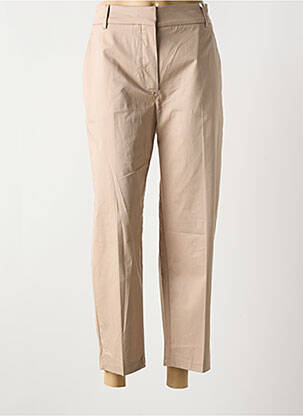 Pantalon chino tissage popeline taille normale beige TOMMY HILFIGER femme