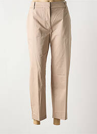 Pantalon chino tissage popeline taille normale beige TOMMY HILFIGER femme