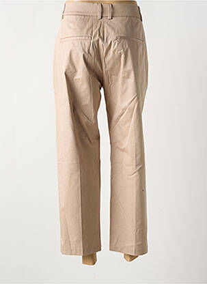 Pantalon chino tissage popeline taille normale beige TOMMY HILFIGER femme