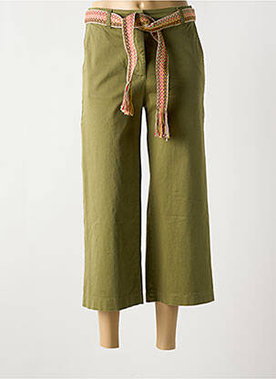 Pantacourt stretch taille normale vert PLEASE femme
